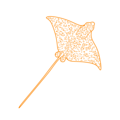 Animals Rays Spotted Eagle Ray Vinyl Cutting Svg File, Free Vectors File